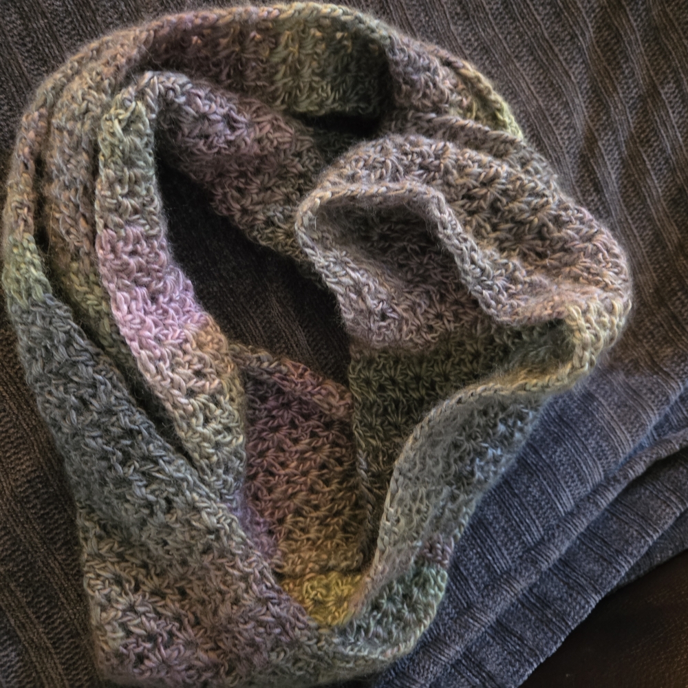 Multicolor Crochet Scarf - Picture 3 of 6